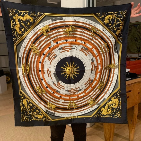 Hermes Accessories - Hermès Silk Zodiac Scarf (RARE)